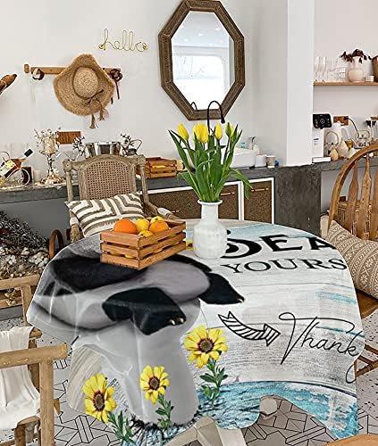 ZOE GARDEN Square Tablecloth Waterproof Stainproof 60x60