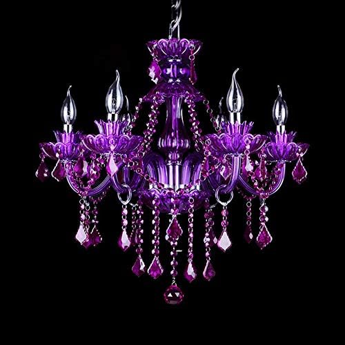 LAKIQ Crystal Modern Chandelier with 6 Lights
