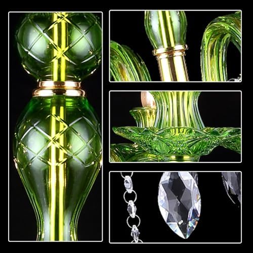 Aiwen 6 Light Crystal Chandelier for Living Room Foyer Lobby