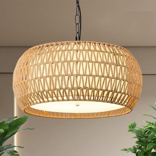 19 Inch Boho Chandelier with 5 Lights
