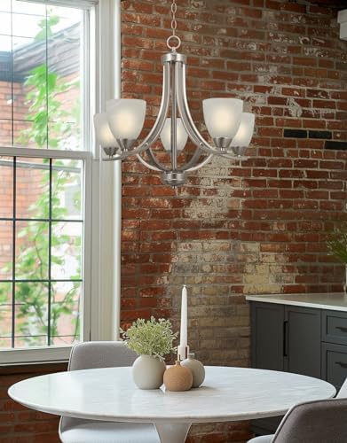 Kira Home Weston 24 In 5 Light Chandelier