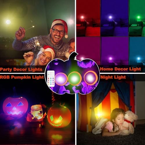Sweetime Halloween Pumpkin RGB Remote Light