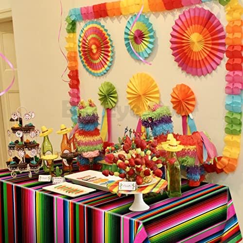 6 Pcs Cinco De Mayo Tablecover with Mexican Fiesta Design