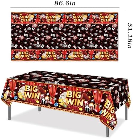 Parrtty Hurrican Poker Plastic Tablecloth Set 2 Pcs