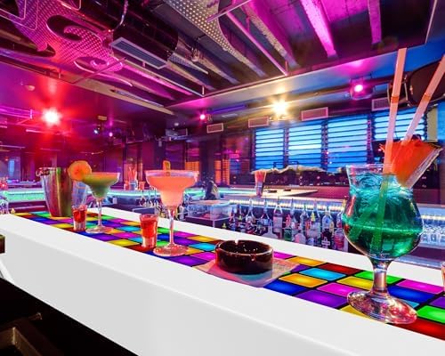 Irenare 3-Pack Neon Disco Tablecloths