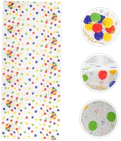 LIFKOME 2pcs Reusable Cartoon Tablecloths for Birthday Parties and Events