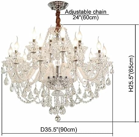 Modern K9 Crystal Chandelier with 12 Lights