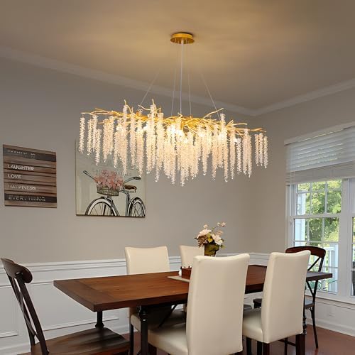 Gold Crystal Tree Branch Chandelier 13 Lights