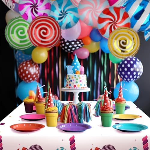 Candyland Themed Tablecloth for Parties and Celebrations