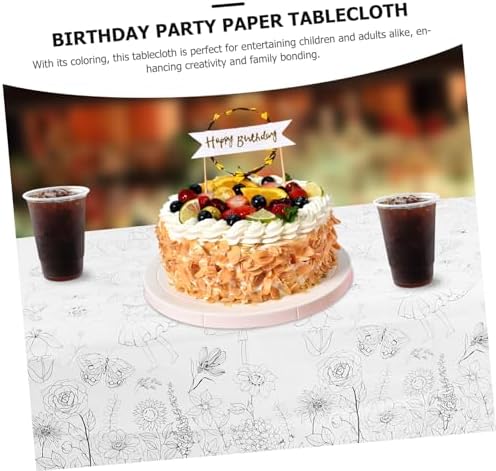 Fairy Theme Paper Tablecloth for Kids Birthday Parties