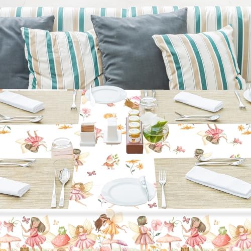 Candy Chef Fairy Birthday Tablecloth 3Pcs Elf Theme Decor