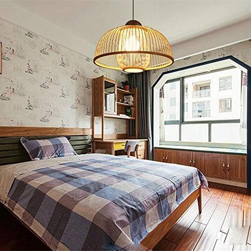 Woven Bamboo Candle Chandelier for Home Decor
