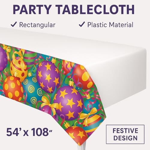 Oojami Happy Birthday Balloons Table Covers Set of 4