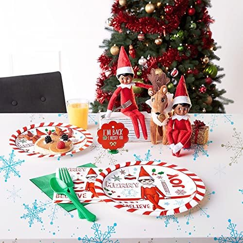PHOGARY 3 Pack Snowflake Tablecloths for Christmas Parties
