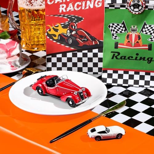 Irenare 3 Sheet Racing Car Table Runner Decorations