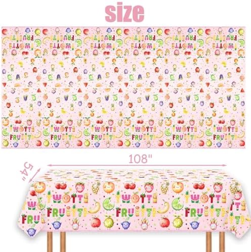 Twotti Frutti Tablecloth for 2nd Birthday Party