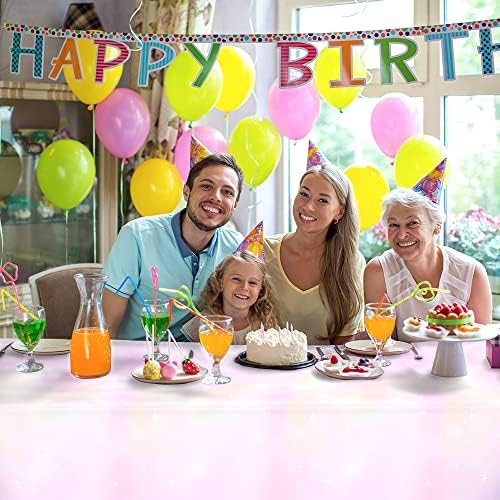 Pastel Rainbow Tablecloths 2 PCS for Parties