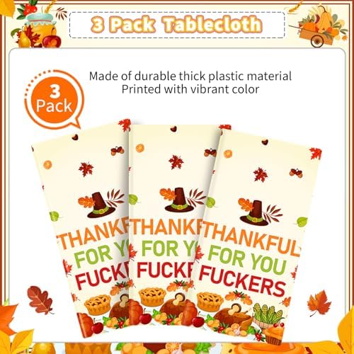 3Pcs Thanksgiving Tablecloths - Party Decorations