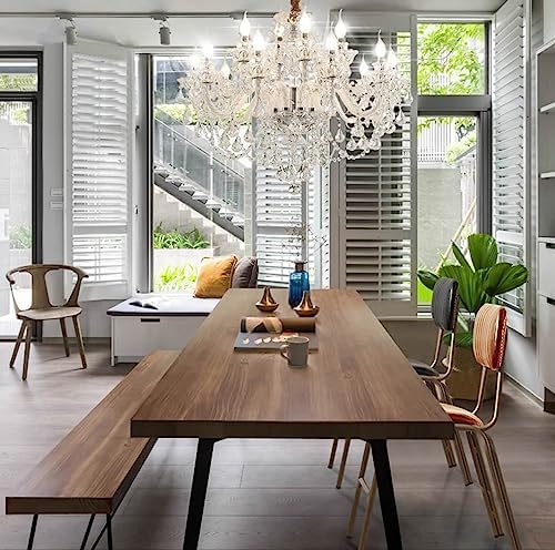 Modern K9 Crystal Chandelier with 12 Lights