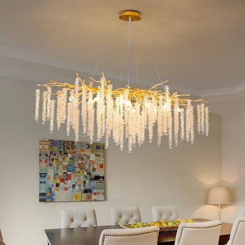 Gold Crystal Tree Branch Chandelier 13 Lights