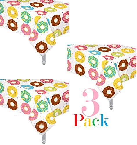 Oojami 3 Pack Donut Table Covers Party Decor