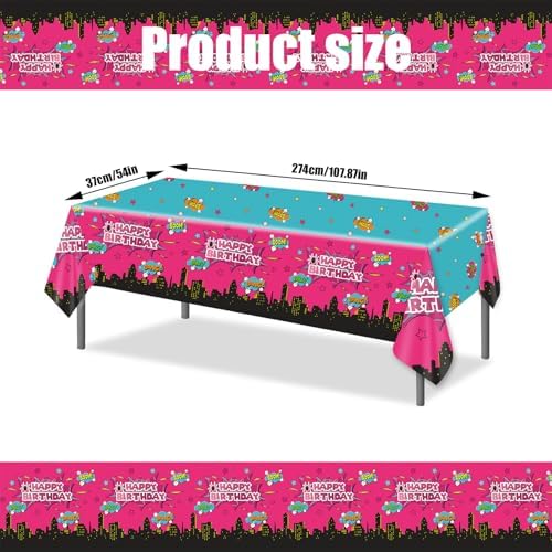 2pcs Spider Theme Tablecloth Birthday Party Decor