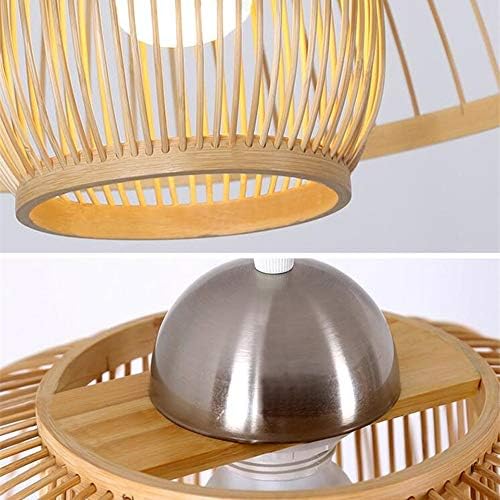 Woven Bamboo Candle Chandelier for Home Decor