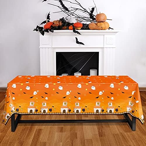 Fancy Land Halloween Tablecloths 3 Pack Disposable Plastic Party Decorations