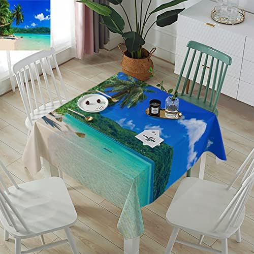 Square Tablecloth Waterproof Stainproof for Home Events