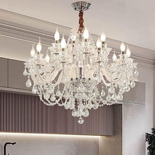 Modern K9 Crystal Chandelier with 12 Lights