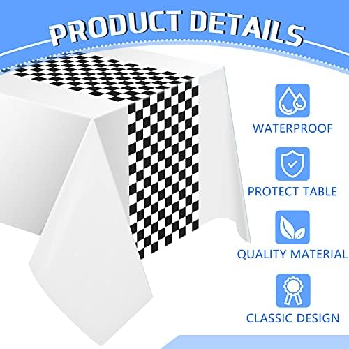 Irenare 6 Piece Racing Car Table Covers for Birthday Parties