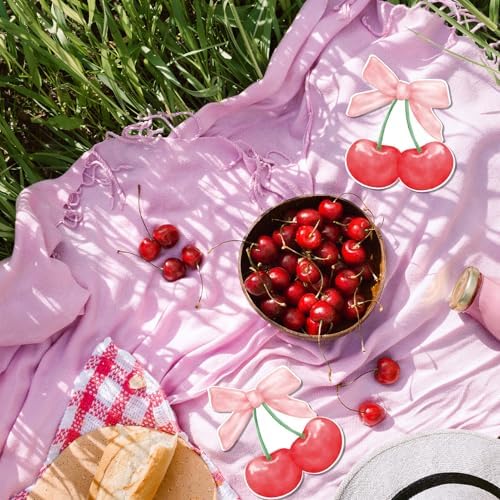 60Pcs Cherry Shaped Napkins for Birthday Parties