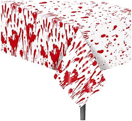 Lide Road 2pcs Halloween Bloody Hands Tablecloth 1