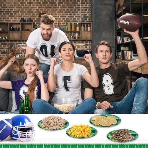 BOXOB Football Tablecloth 54x108 Inch Touchdown Party Decor