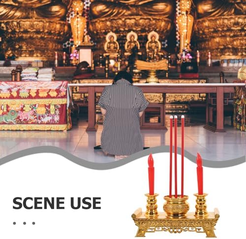 Artibetter Altar Candles Lamp with Treasure Bowl