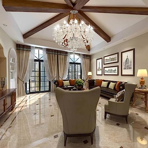 Modern K9 Crystal Chandelier with 12 Lights