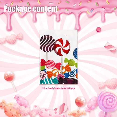 Candyland Themed Tablecloth for Parties and Celebrations