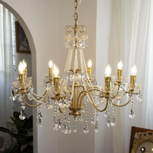 Luxury 8 Light Crystal Chandelier with Metal Frame