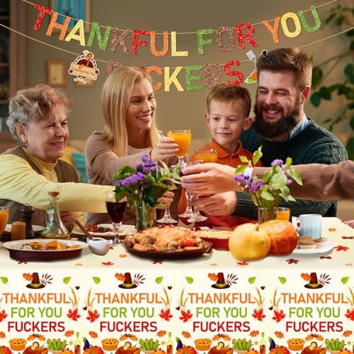 3Pcs Thanksgiving Tablecloths - Party Decorations