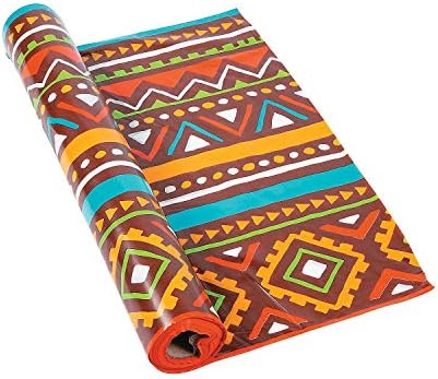 Fun Express African Safari Tablecloth Roll 100 Feet Long - VBS Party Supplies