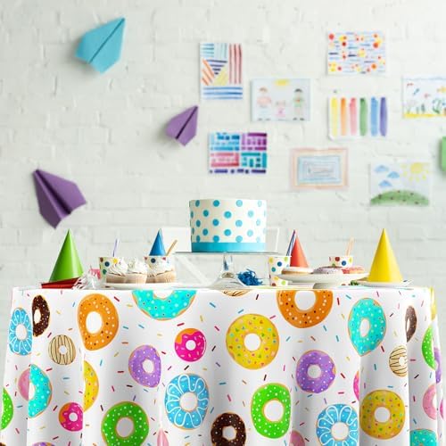 Oudain 6 Pack Donut Table Cloth 84 Inch