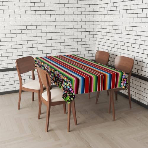 Mocsicka 3 Pcs Mexican Fiesta Tablecloth Decorations