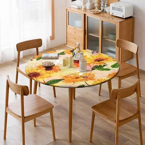 Round Outdoor Tablecloth for 24-inch Table