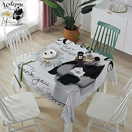 Square Tablecloth Waterproof Stainproof for Farmhouse Tables