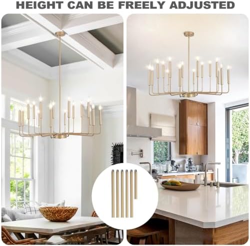 Modern Farmhouse Gold Chandelier 16-Light