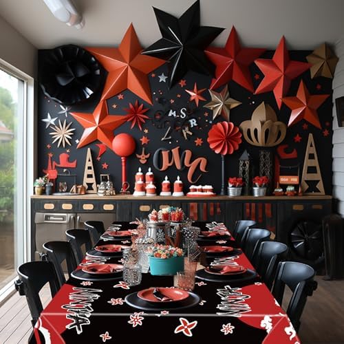 Gejoy 3 Pcs Ninja Theme Tablecloth Set