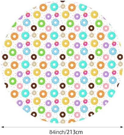 Oudain 6 Pack Donut Table Cloth 84 Inch