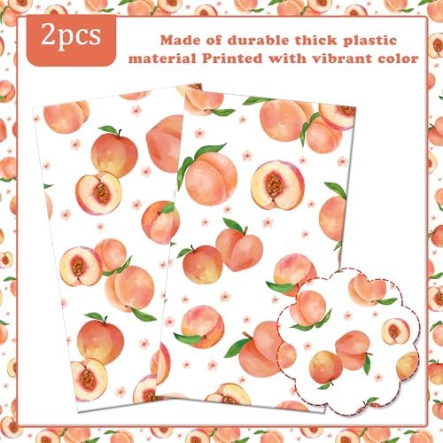Umoni Peach Tablecloth Set 2pcs for Birthday Party Decorations