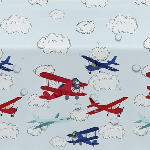 Airplane Party Decorations Tablecloth 3 Pack Disposable