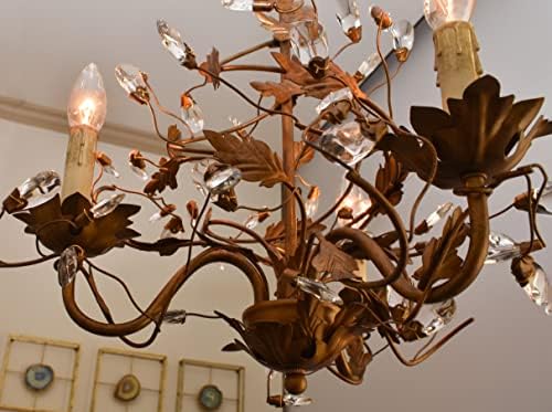 Maxim 2855OI Crystal Leaves Vines Candle Mini Chandelier